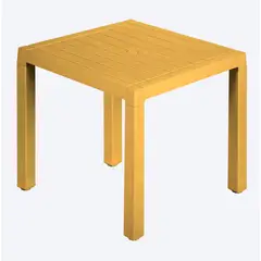 RIMAX - Mesa Barú Cuadrada Amarillo Mostaza