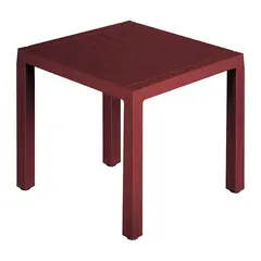 RIMAX - Mesa Barú Cuadrada Rojo Merlot