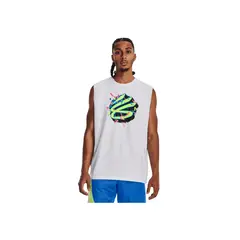 UNDER ARMOUR - Camiseta Hombre CURRY SLVS TEE Blanco UNDER ARMOUR.