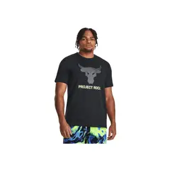 UNDER ARMOUR - Camiseta Hombre PJT RCK BRHMA BLL SS Negro UNDER ARMOUR.