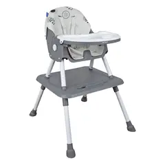 PRIORI - Silla comedor Bebe 3 en 1 Mia Gris