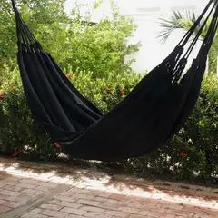 GENERICO - Hamaca artesanal en algodón Negro