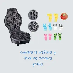 GENERICO - Waflera 3 en 1 Sokany + Pinchos de Animales Para Decorar Oferta