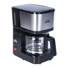 HOME ELEMENTS - Cafetera en Acero Inoxidable de 6 Tazas