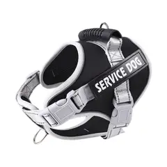 GENERICO - Chaleco Pechera Perro Service Dog Negro Talla S
