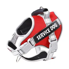 GENERICO - Chaleco Pechera Perro Service Dog Rojo Talla L