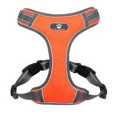 GENERICO - Pechera Para Perro Razas Medianas Y Grande Naranja Talla XL
