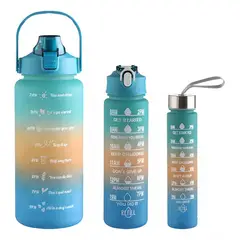 GENERICO - Set Termos Motivacionales Kit 3 En 1 Portable Premium