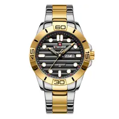 NAVIFORCE - Reloj Casual Nf9198 Crono Hombre Acero+ Estuche