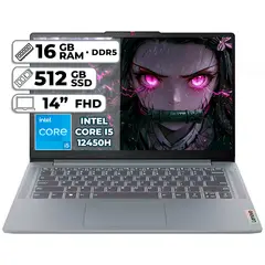 LENOVO - PORTÁTIL INTEL CORE I5-12450H 16GB RAM 512GB SSD 14" FHD