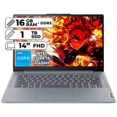 LENOVO - PORTÁTIL SLIM 3 14IAH8 INTEL CORE I5-12450H 16GB RAM 1TB SSD 14" FHD