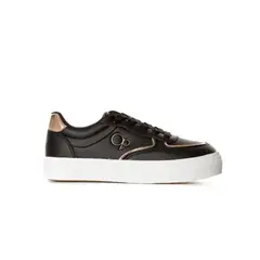 OCEAN PACIFIC - Tenis Veruna Para Mujer Color Negro y Dorado