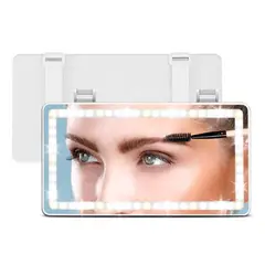 GENERICO - Espejo Tocador Luz Led Visera Automovil Copiloto Recargable