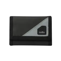TOTTO - Billetera Antirrobo Para Hombre Negro Contrast Can