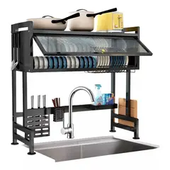 GENERICO - Organizador Y Escurridor Platos Loza Con Tapa 85 Cm