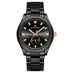 NAVIFORCE - Reloj Casual Nf9231 Crono Hombre Acero+ Estuche