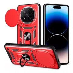 GENERICO - Funda Estuche Case Slider Compatible Con Xiaomi Note 14 Pro 4G Rojo