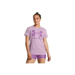 UNDER ARMOUR - Camiseta Mujer LIVE SPORTSTYLE GRPH Purpura UNDER ARMOUR.