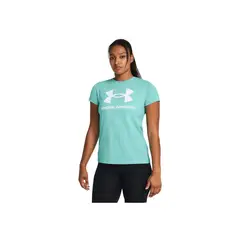 UNDER ARMOUR - Camiseta Mujer LIVE SPORTSTYLE GRAP Verde UNDER ARMOUR.