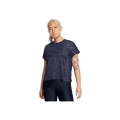UNDER ARMOUR - Camiseta Mujer Vnsh Energ Crop Prnt Azul