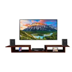 GENERICO - Repisa Flotante Para TV Centro De Entretenimiento Alfa Color Wengue