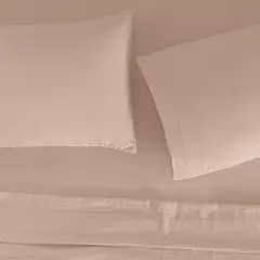 VIANNEY - Sábanas Viasoft Washed Sweet Pink Doble