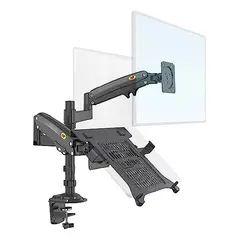 NORTH BAYOU - Soporte Para Escritorio Doble Portatil Y Monitor Northbayou H180-FP2