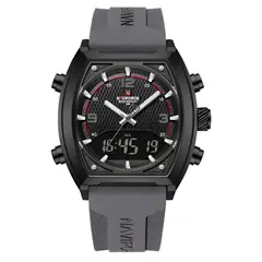 NAVIFORCE - Reloj Casual Nf9242 Crono Hombre Goma + Estuche