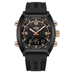NAVIFORCE - Reloj Casual Nf9242 Crono Hombre Goma + Estuche