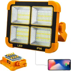 GENERICO - Reflector Solar Portátil Recargable 4 Modos Luz de Emergencia Camping