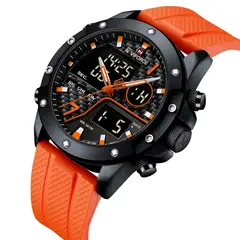 NAVIFORCE - Reloj Casual Nf9221 Crono Hombre Goma + Estuche