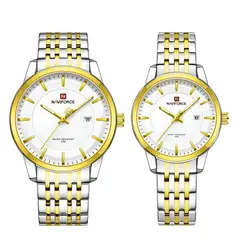 NAVIFORCE - Reloj Pareja Nf9228m Crono Love Acero + Estuche