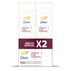 DOVE - Desodorante Aerosol Tono Clinical 150ml x2
