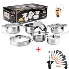 ONE PIXEL - Set De Ollas 12 Piezas Mas Utensilios De Cocina