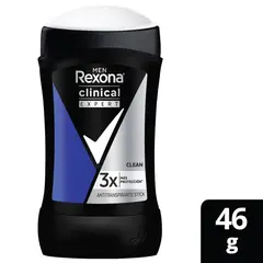 REXONA - Desodorante Clinical Expert para Hombre en Barra 46gr