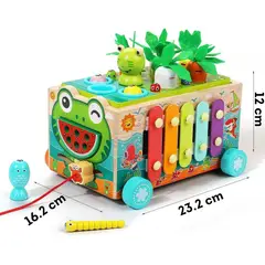 KOBALT - Juego de ranita De Madera para niños Montessori