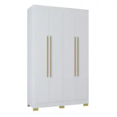 AKIVOY - Closet 4 Puertas Barcelona 202x180x47 Color Blanco