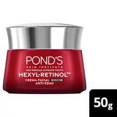 PONDS - Crema Facial Antiedad AgeMiracl Noche HexylRetinol 50g
