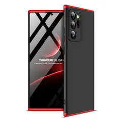 GENERICO - Funda Carcasa Estuche Protector Para Samsung Note 20 ultra Negro Rojo