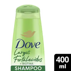 DOVE - Shampoo Largos Fortalecidos con Biotinas X 400ml