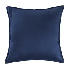 VIANNEY - Funda De Cojín Velvet Azul Cuadrado