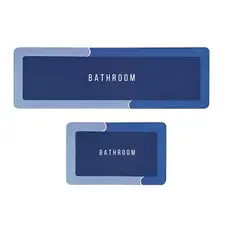 GENERICO - Tapete Alfombra Cocina Absorbente Y Antideslizante Juego X2