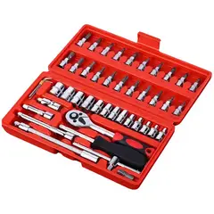 GENERICO - Kit De Herramienta Con Llave Trinquete De 46pcs