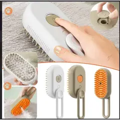 GENERICO - Cepillo a vapor con mango para mascotas perro y gato