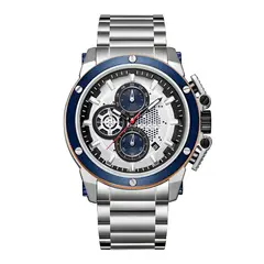 GFORCE - Reloj G-force H3912g Cronografo Funcional Acero + Estuche