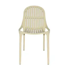 ERGONOMUS - Silla Plástica Varillada de Polipropileno Beige
