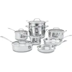 CUISINART - Set de cocina de acero inoxidable 13 piezas Contour
