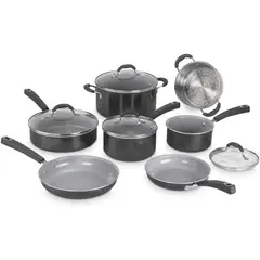 CUISINART - Juego de ollas antiadherentes Ceramica XT 54C-11BK