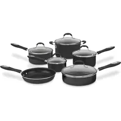 CUISINART - Set de Cocina Antiadherente 11 Piezas 55-11BK