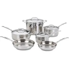 CUISINART - Juego de Cocina de Acero Inoxidable 10 Piezas 77-10P1